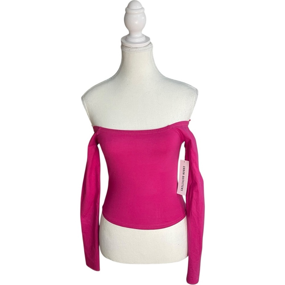 UO BDG Alex Off-the-Shoulder Top Pink